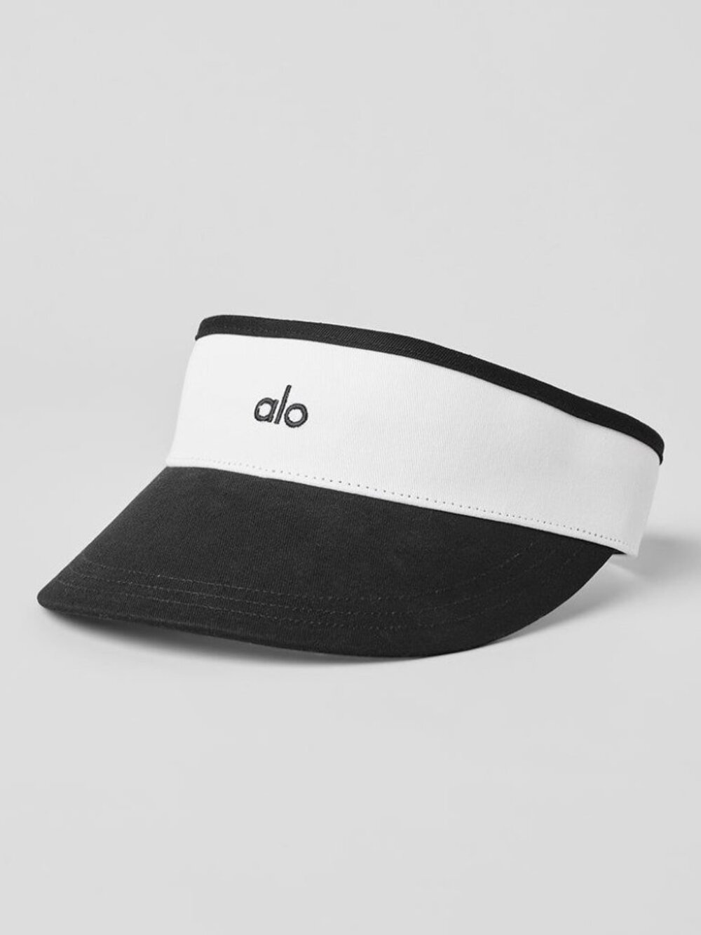 ALO Yoga Washed Off-Duty Visor Black White NWT